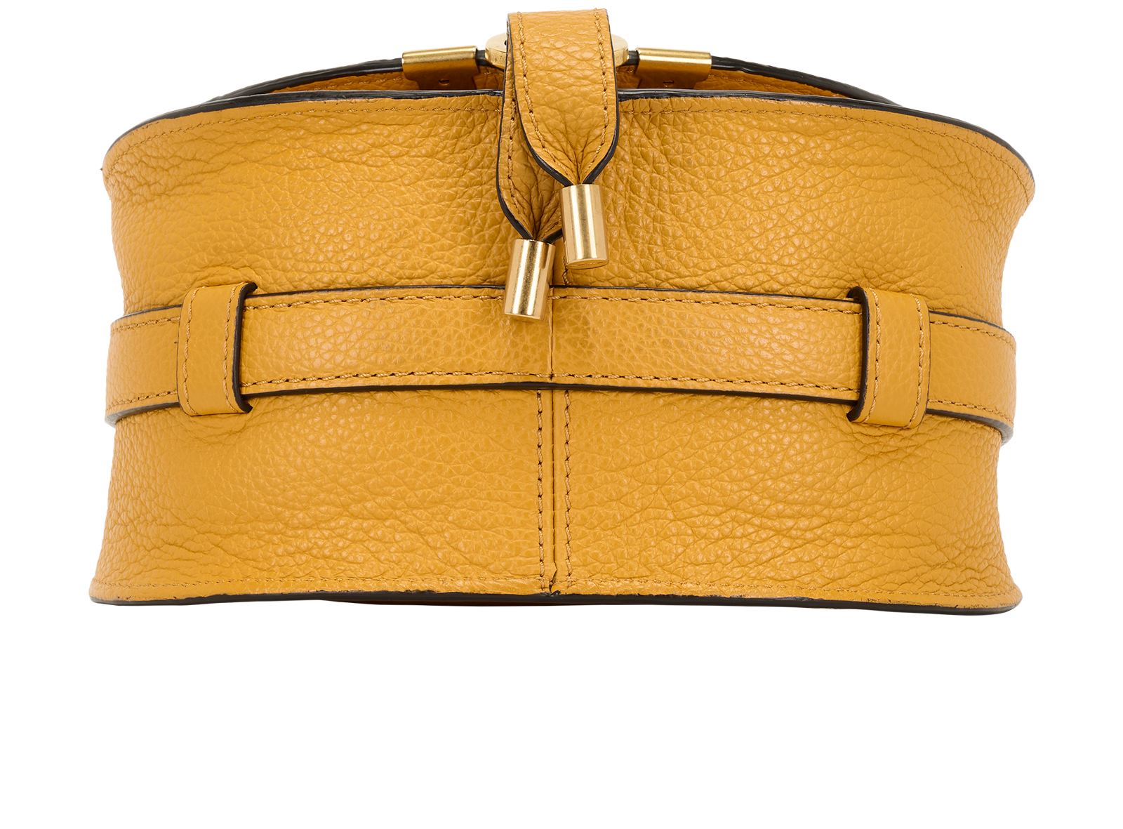 Small Marcie Crossbody, &pound;495, Handbags, Yellow, Leather, Top view